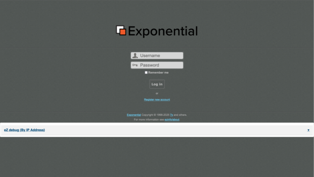 Exponential presentation